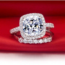 Star Bright Clear White Fashion Artificial Diamond Ring Jewelry